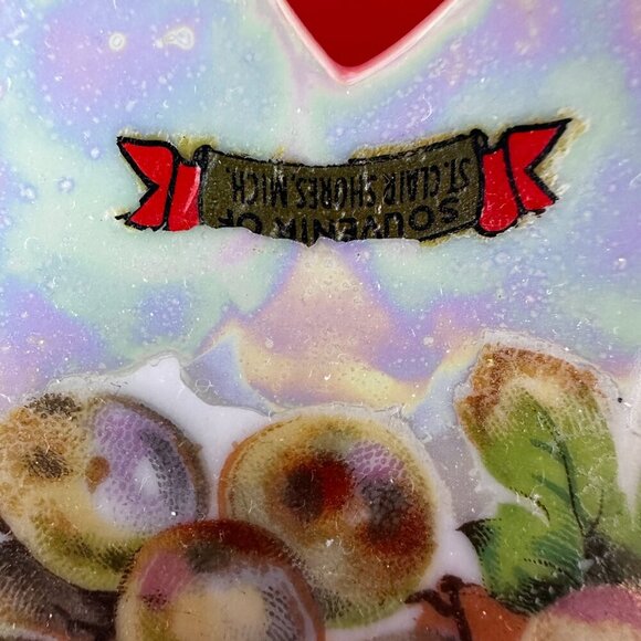 VTR JAPAN TRIMONT WARE IRIDESCENT LUSTERWARE FRUIT SCALLOPED - 8" - Picture 3 of 6